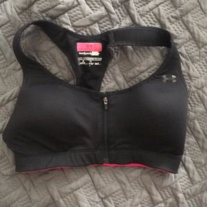 Under armour zip up sports bra